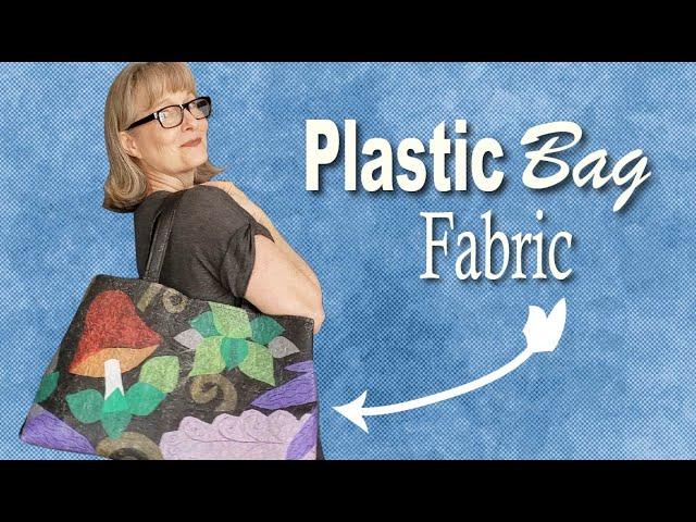 How to make FABRIC from PLASTIC grocery bags - Upcycling Plastic