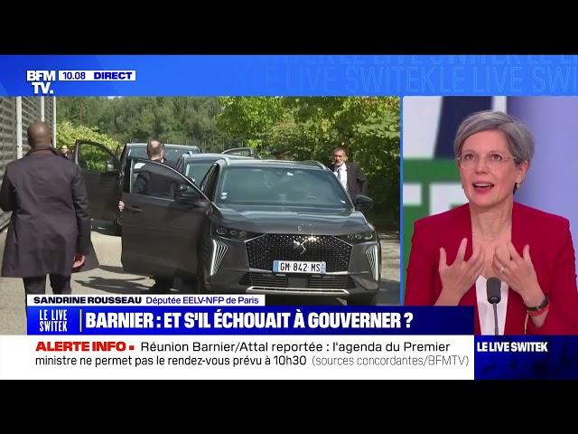 Impôts, Barnier, Procès Mazan, 30 glorieuses, santé mentale : Sandrine Rousseau sur BFM le 16/09