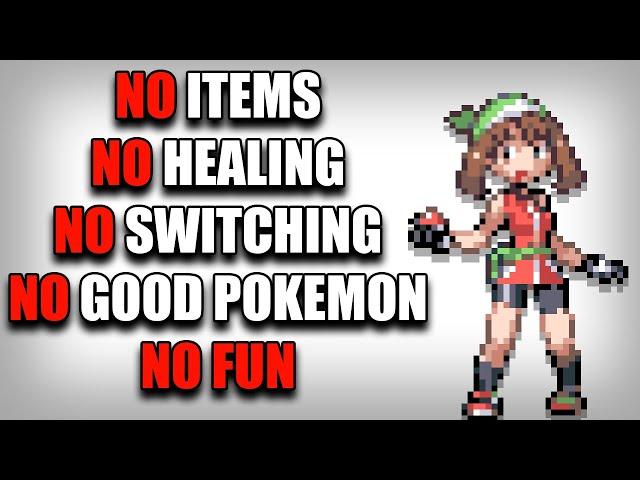 I Played Pokemon Emerald With The WORST Pokemon...