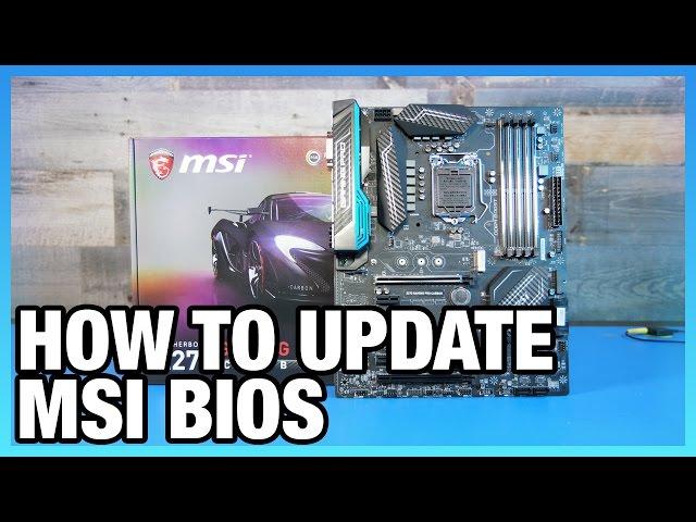 How To Update BIOS on an MSI Motherboard