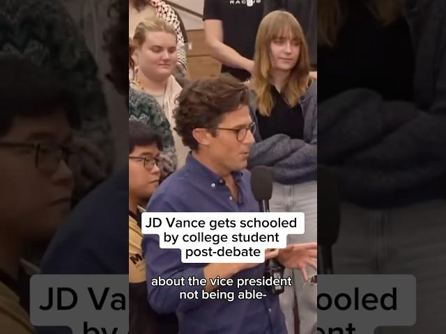 JD Vance gets schooled by college student post-debate