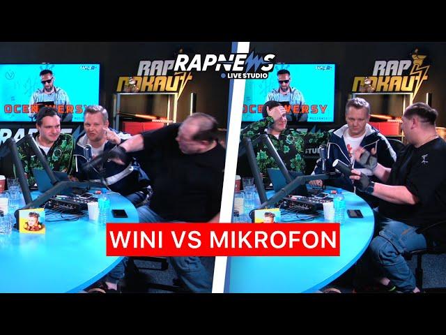 WINI ZNOKAUTOWAŁ MIKROFON W RAPNEWS STUDIO!