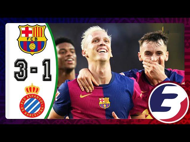 FULL MATCH HIGHLIGHTS : FC BARCELONA 3-1 ESPANYOL , ALL GOALS AND SKILLS | LA LIGA 2024/2025