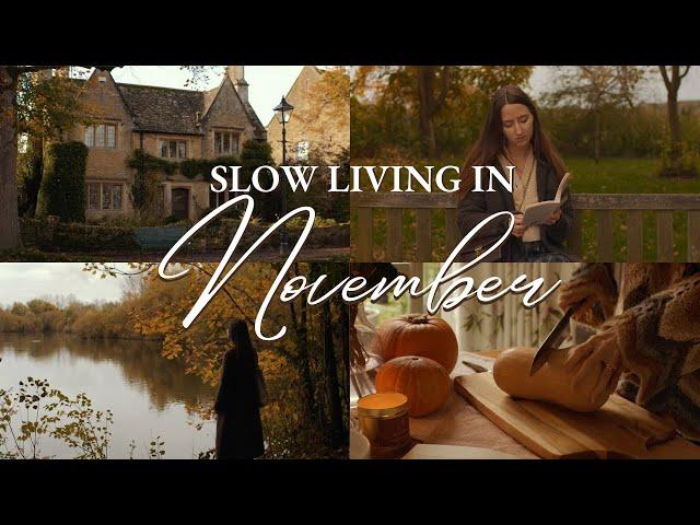 Cozy autumn in the English Countryside | Cotswolds Villages, Pumpkin Loaf Recipe, Slow November Days