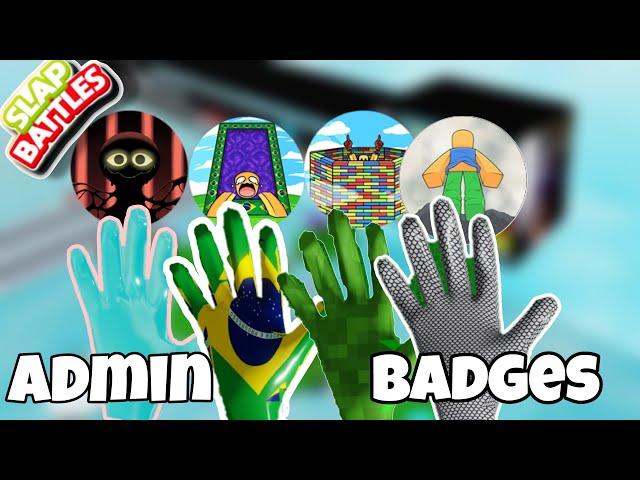 Can You Get BADGES Using Admin Gloves? | Slap Battles Roblox