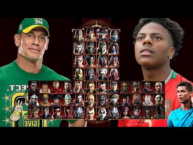 Mortal Kombat 9 - ISHOWSPEED & JOHN CENNA WWE - Expert Tag Ladder - Gameplay @(1080p) - 60ᶠᵖˢ 