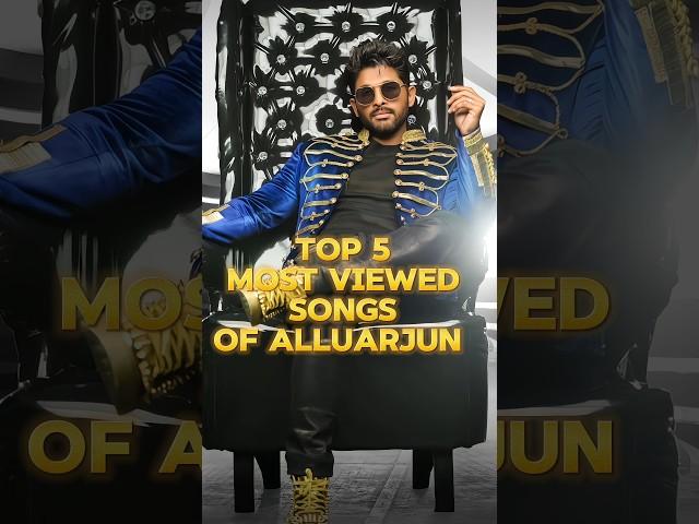 Top5 Most viewed song of AlluArjun short video #top5 #alluarjun #trending #shorts