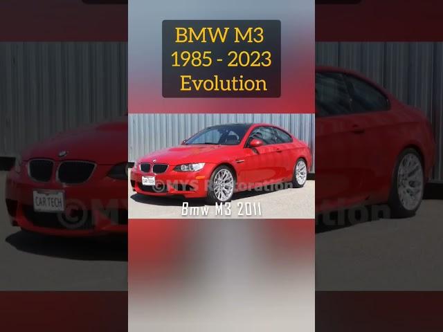 BMW M3 1985 - 2023 Evolution #information #cars #classic #trending #viral  #wow #amazing #shorts