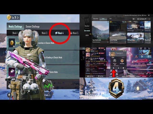 C5S15 A4 Week 4 RP Mission ဘယ်လိုဖြည့်ကြမလဲ || PUBG Mobile