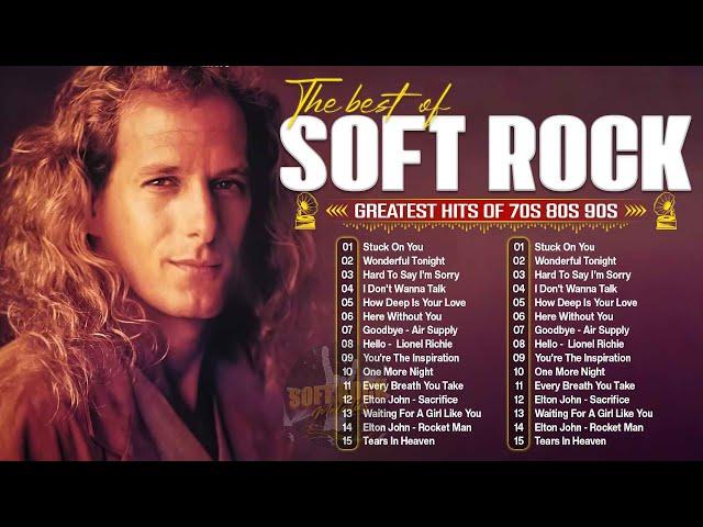 Soft Rock Songs 70s 80s 90s Full Album  Michael Bolton, Rod Stewart, Phil Collins, Bee Gees, Lobo