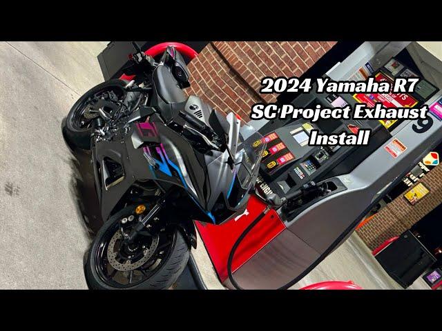 DON'T FORGET YOUR EARPLUGS | 2024 Yamaha R7 SC Project Full Exhaust Install!