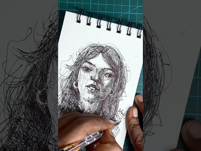 How to Draw Freehand Girl Face Step by Step!! #easy #sketch #quiz #art #artist #girl #drawing