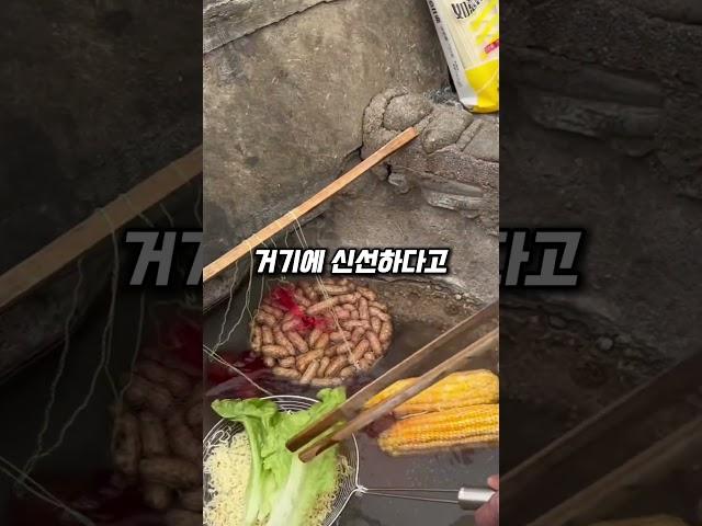 몸에 좋은 온천수로 음식 만들어 파는 나라