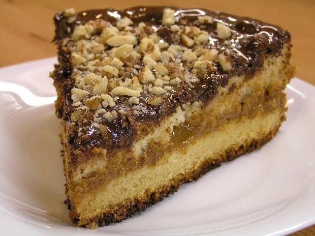 Homemade Honey sponge cake  English subtitles