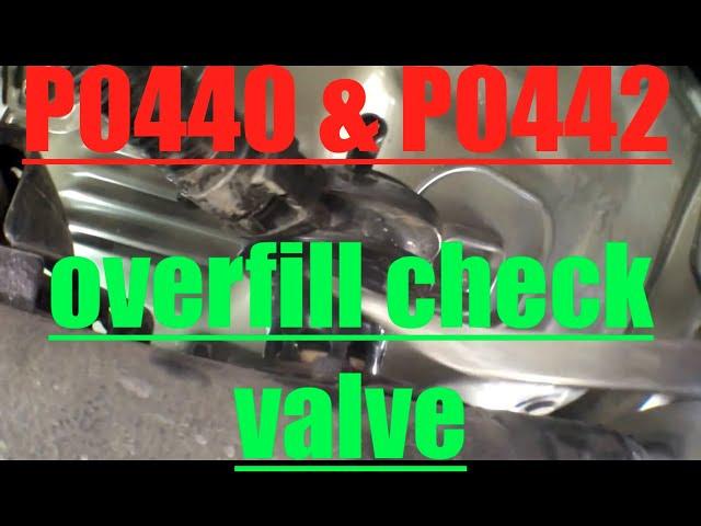 P0440 P0442 Replace Overfill Check Valve Toyota Camry √ Fix it Angel