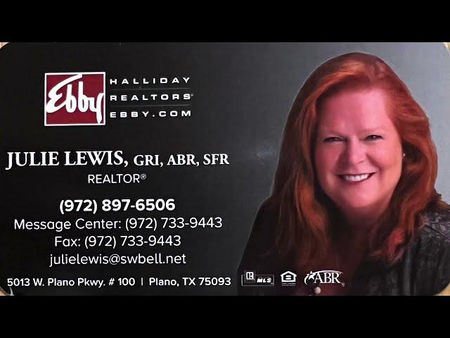 Julie Lewis with Ebby Halliday is hosting  at 2535 Eldorado Parkway McKinney, Texas