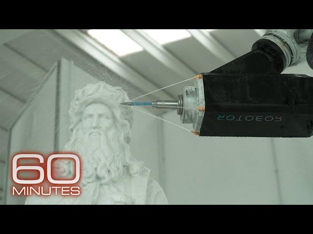 Robots sculpt marble in Italy, sparking worries about future of art form | 60 Minutes