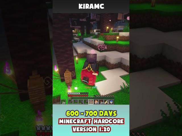 KiraMC Và 100 Ngày Minecraft 1.20 Sinh Tồn Siêu Khó *2 | KiraMC #shorts