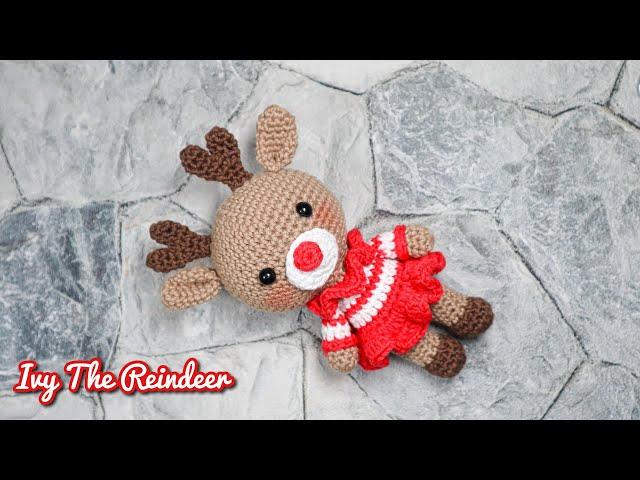 IVY THE REINDEER | MAKING AMIGURUMI CROCHET DOLL TUTORIAL