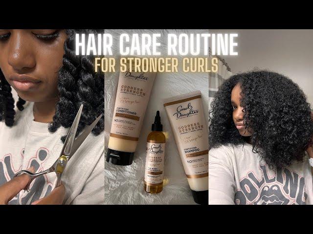 My Natural Hair Care Routine For Stronger Hair | Quick and Easy, Type 3B-4 Curls