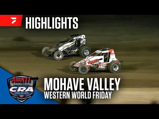 Western World Night #1 | USAC/CRA Sprints at Mohave Valley Raceway 11/1/24 | Highlights