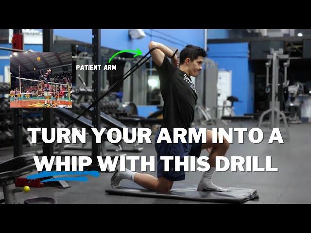 Turn Your ARM Into a WHIP With This Drill - Volleyball Performance Training