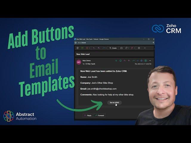 Add a Custom Button to Zoho CRM Email Templates