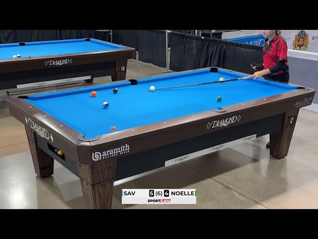 BEF Junior Nationals 18UG 10 Ball Semi Finals - Savannah Easton vs Noelle Tate