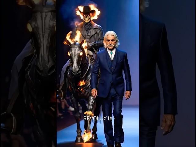 Actors & Their Iconic Roles AI Fashion Runway part 8 #aiart #thor #johnwick #scarletwitch #loki