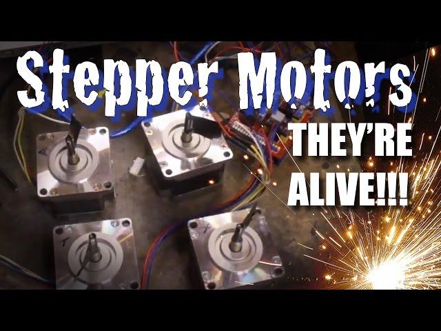 DIY CNC - Stepper Motor Wiring and Test