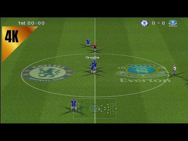 PES 6 - Chelsea vs Everton [Gameplay 4K]