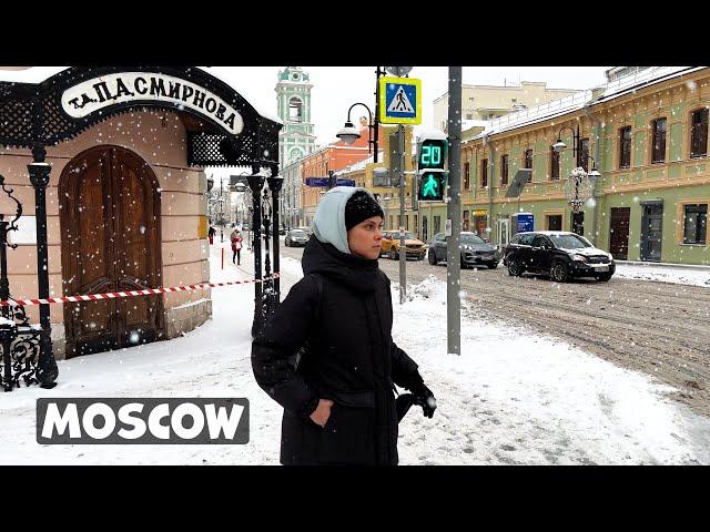 ⁴ᴷ OLD STREET OF MOSCOW  A walk through the historical center of a large metropolis