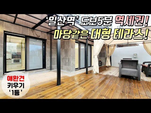 [고양시복층빌라] 일산동 단지형빌라 마당같은 대형테라스가 기준층에 있는 복층! 애완견 키우기 1등! 편의성 & 활용성 200% / 일산역 역세권 [이음주택0760]