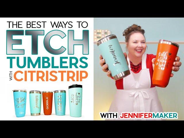 How to Etch Tumblers with Citristrip: TWO Ways Tested!