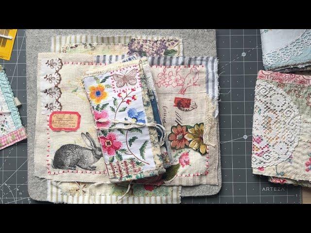 #whateverwednesday craft with me | EP 07 | spring/Easter slow stitch journal covers Part 1