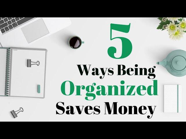 5 EASY Ways To Get Organized & Save Money #savemoney #getorganized