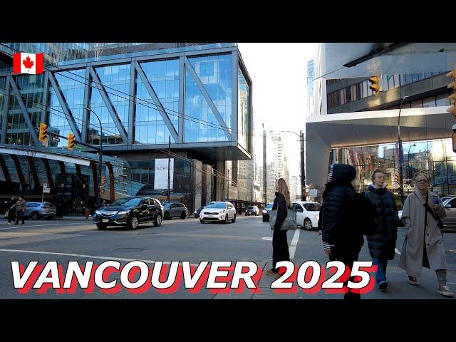 City Walks City Sounds - Vancouver Canada Walking Tour in 4K January 2025