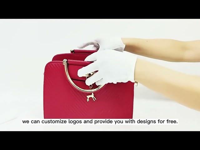 China Guizhou Foreign Trade Platform: Pu Leather Sac Ladies Shoulder Handbag Product Video