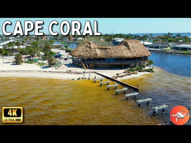 Cape Coral Florida - Cape Coral Beach Aerial View