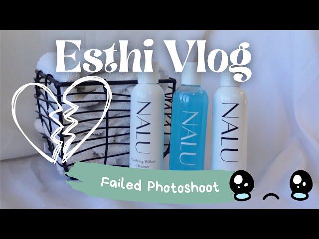 Behind the Scenes of a FAILED product photoshoot | ESTHETICIAN VLOG