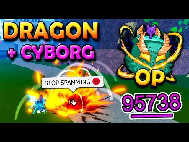 DESTROYING TEAMERS WITH DRAGON AND CYBORG V4 | Blox Fruits