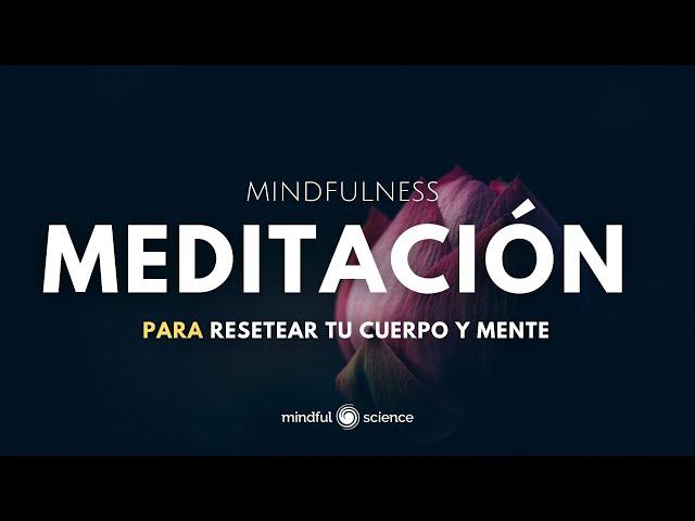 MEDITACIÓN PARA RESETEAR TU CUERPO Y MENTE: CONSCIENCIA CORPORAL con Música~Mindfulness