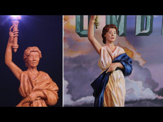 Columbia Pictures Logo Diorama / Sculpting | Timelapse