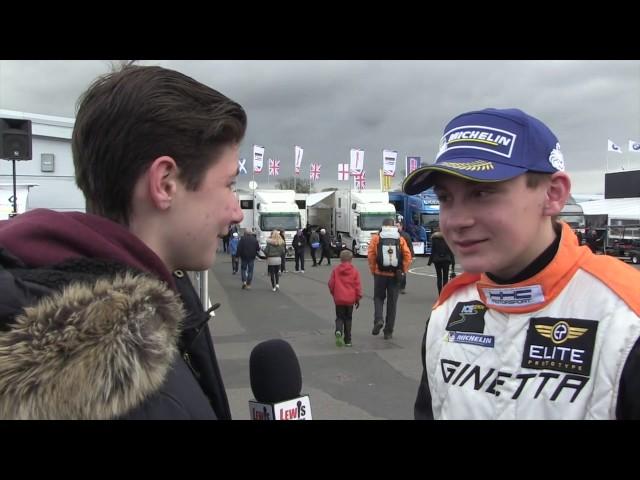 Scott Mckenna - Rookie Winner - Ginetta Juniors - BTCC Donington 2017