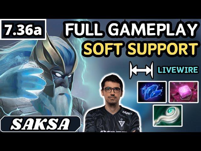 7.36a - Saksa ZEUS Soft Support Gameplay 27 ASSISTS - Dota 2 Full Match Gameplay