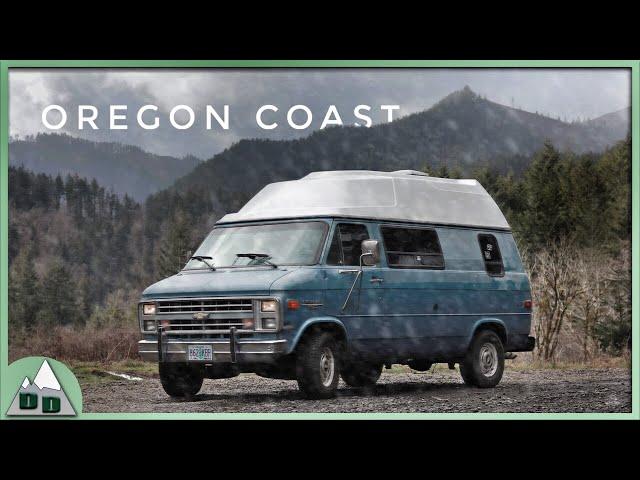 Overnight In The Oregon Rain Forest | Fly Fishing Dispersed Van Camping