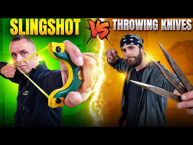 Slingshot VS Throwing Knives (Feat. Jan Nowak)