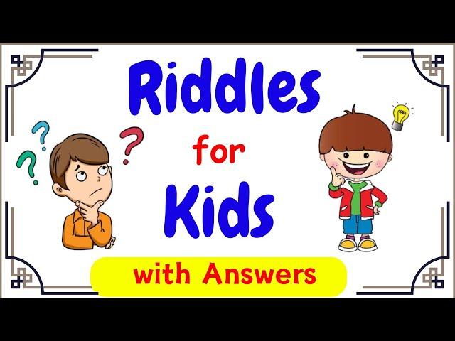 Riddles for Kids | Riddles Quiz for Kids | Riddles and Brain Teasers | English Riddles| Easy Riddles