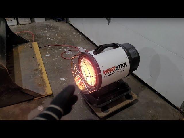 Cheap Garage Heater - HeatStar 70,000BTU Radiant Diesel/Kerosene Heater