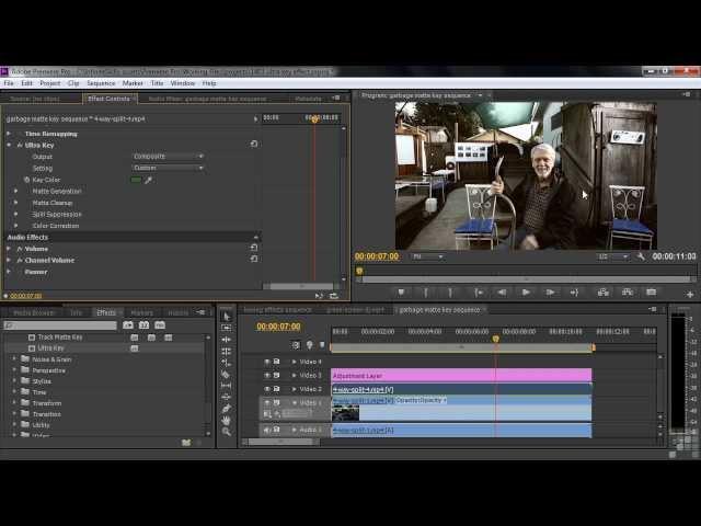 Adobe Premiere Pro CS6 Tutorial | Ultra Key Effect | Infiniteskills